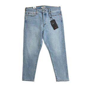 LEVI'S Jeans Wedgie High Rise Light Wash Crop Blue Denim Jeans Pants Sz 32 NWT